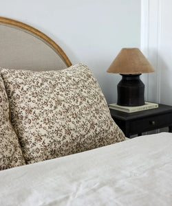 Lilibeth Handblock Olive Velvet Euro Set