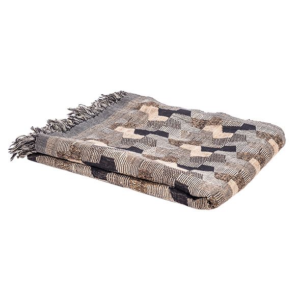 Repitition Wool Silk Throw