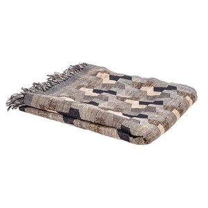 Repitition Wool Silk Throw