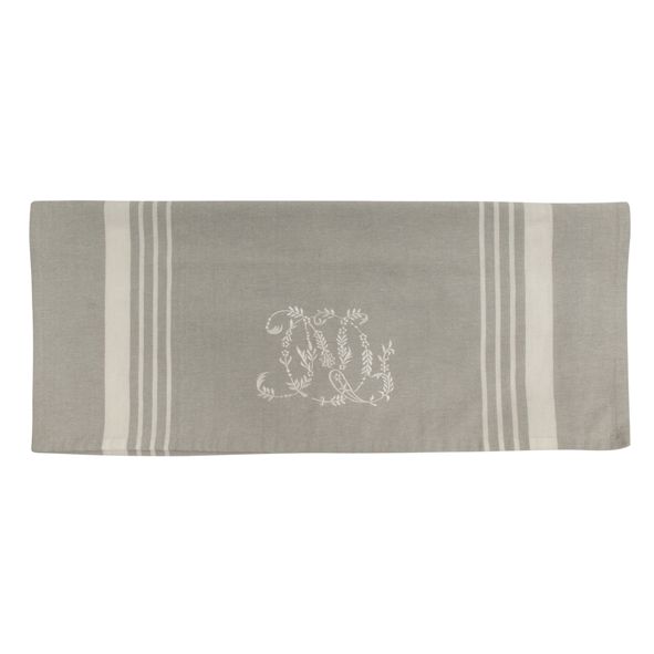 French Country Monogram Tea Towel